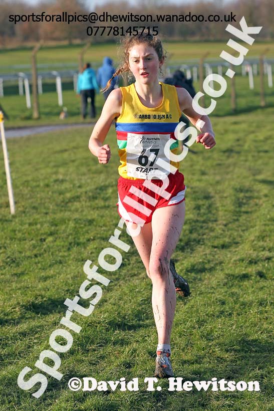 Junior womens Northern Cross Country  Championships, Pontefract. Photo: David T. Hewitson/Sports for All Pics